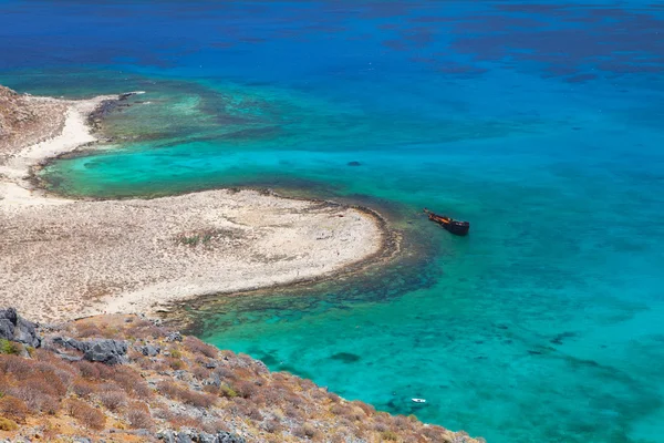 Lagoon Balos, Gramvousa, Crete, Greece — Stock Photo, Image