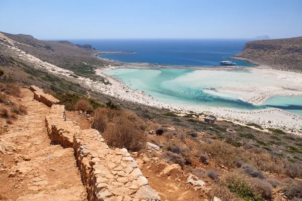 Balos Lagune aus Beton, Griechenland — Stockfoto