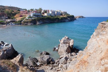 güzel lagün ve turkuaz deniz, crete, Yunanistan