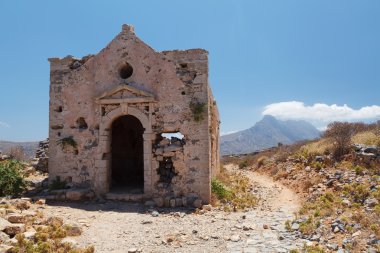 ada gramvousa kale kilise kalıntıları