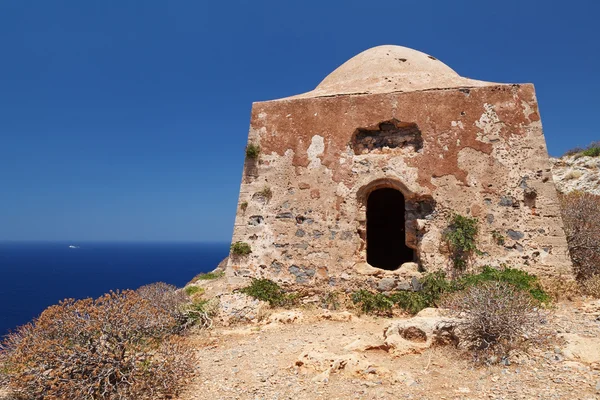Gramvousa 岛屿堡垒建设、 克里特岛、 希腊 — 图库照片