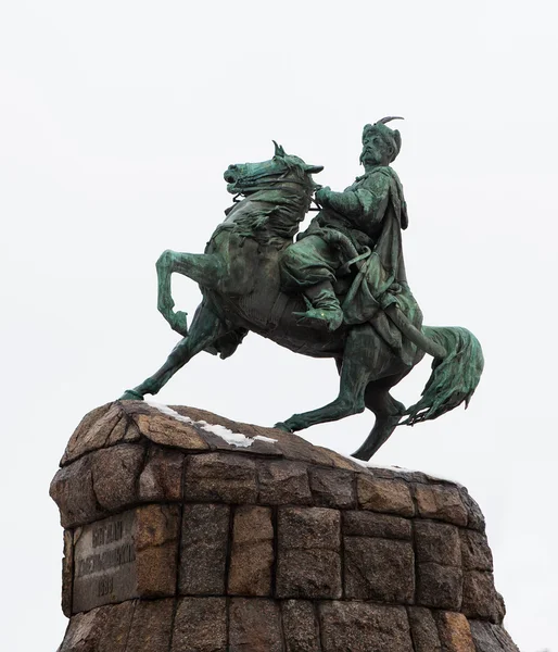 Pomnik hetmana Chmielnickiego. Kijów — Zdjęcie stockowe