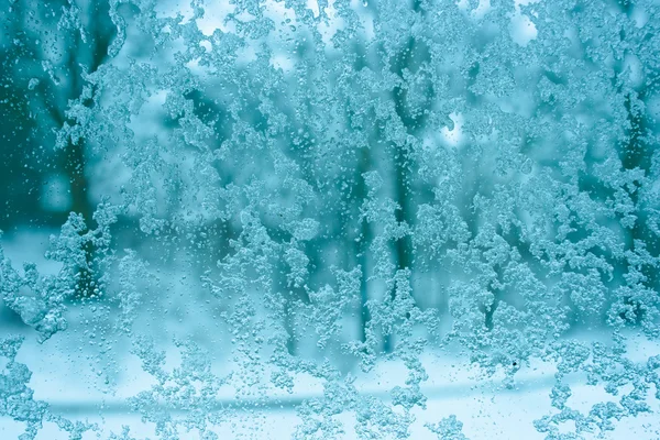 Frostiges Fenster — Stockfoto