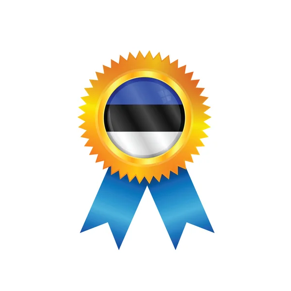 Estonya Bayrağı Madalyası — Stok Vektör