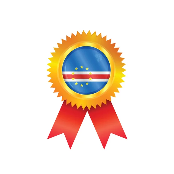 Cape Verde medal flag — Stock Vector