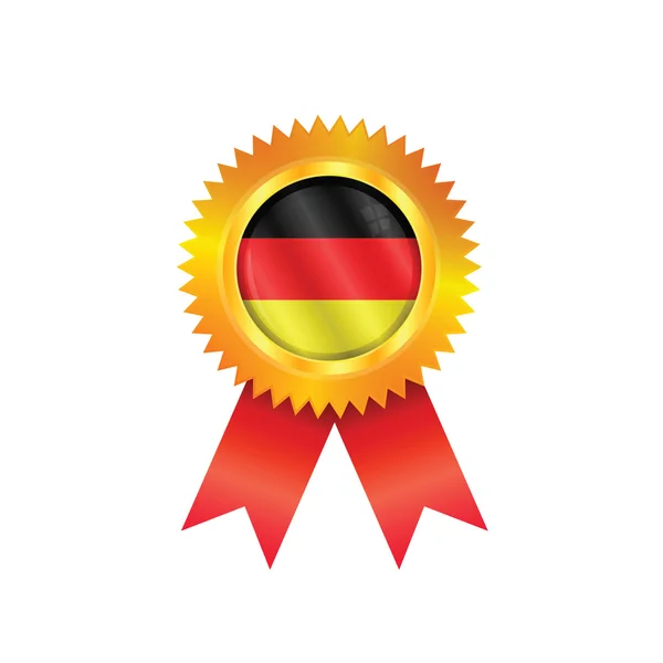 Německo medaile vlajka — Stockový vektor