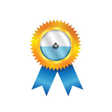 San marino madalya bayrağı