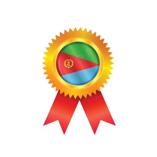 Flaga Erytrei medal — Wektor stockowy
