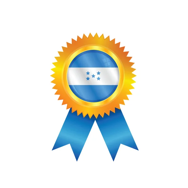 Honduras madalya bayrağı — Stok Vektör