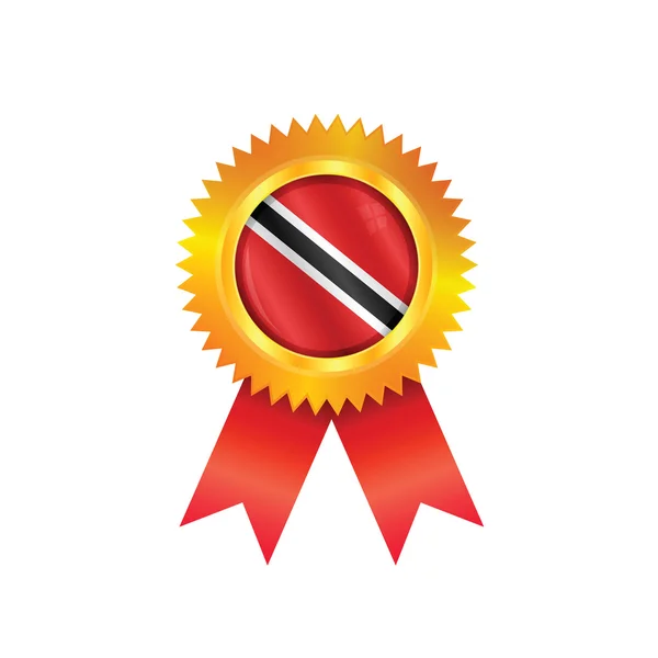 Trinidad & Tobago medalj flagga — Stock vektor