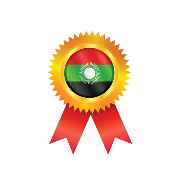 Bandiera medaglia Malawi — Vettoriale Stock