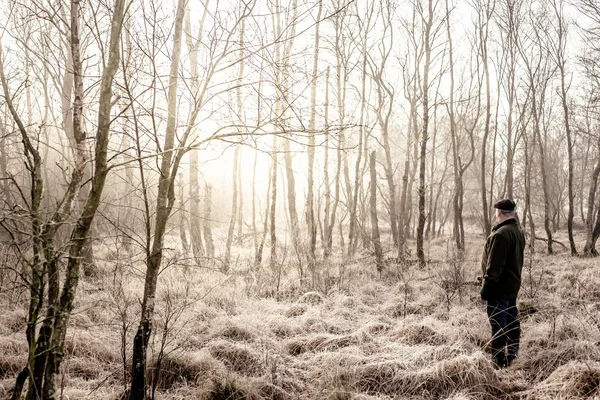 El hombre en la naturaleza — Foto de Stock