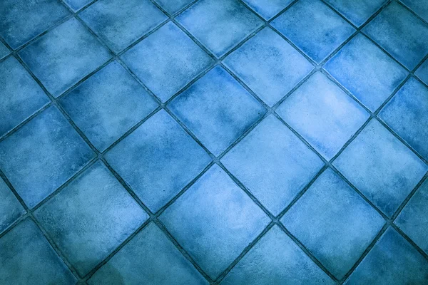 背景表面的蓝色瓷砖 — 图库照片