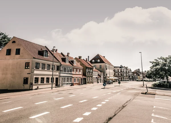 Stad straat met verkeer — Stockfoto