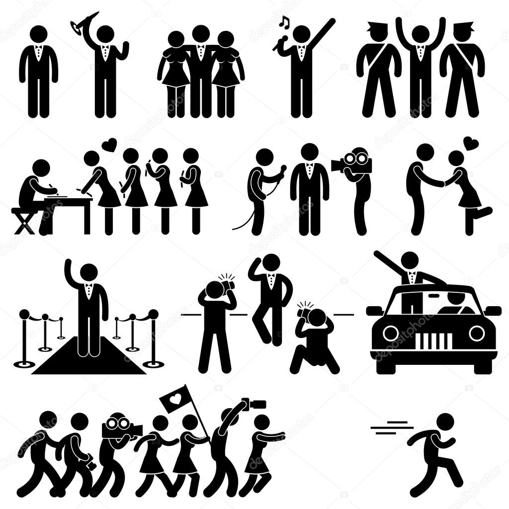 Vip Idol Celebrity Star Pictogram Vector Image By C Leremy Vector Stock