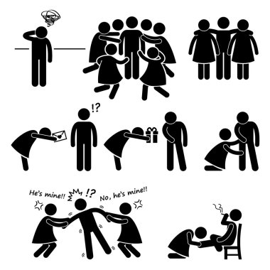 popüler casanova zampara sopa rakam sembol simge cliparts