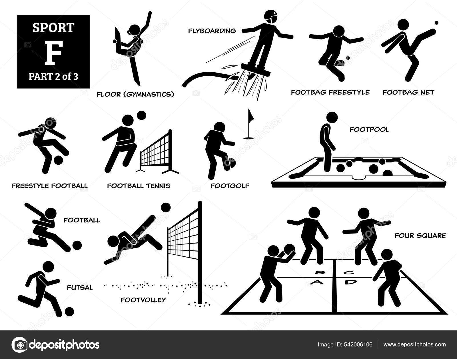 Golfe Inglês Do Esporte E Polo Badminton E Futebol Ilustração do