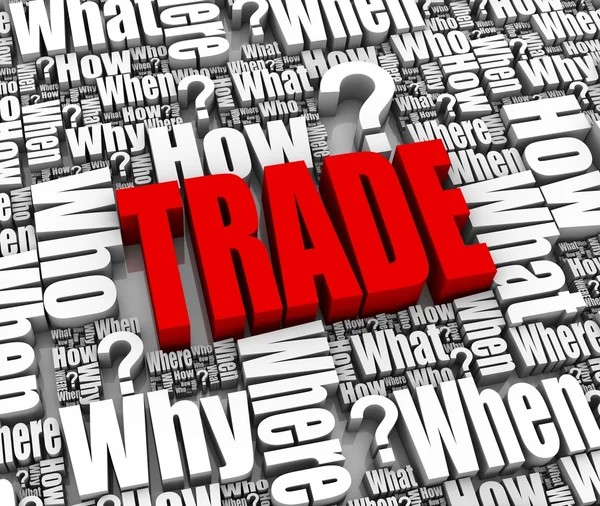 FAQ sul commercio — Foto Stock