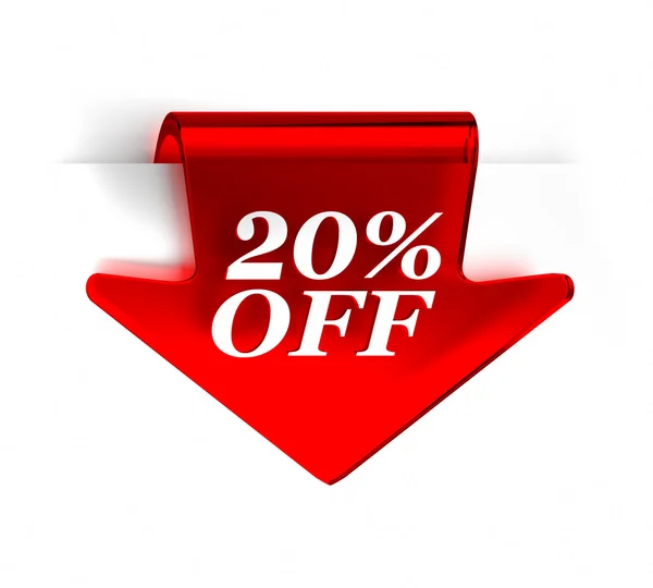 Twenty Percent Off — Stock Photo, Image