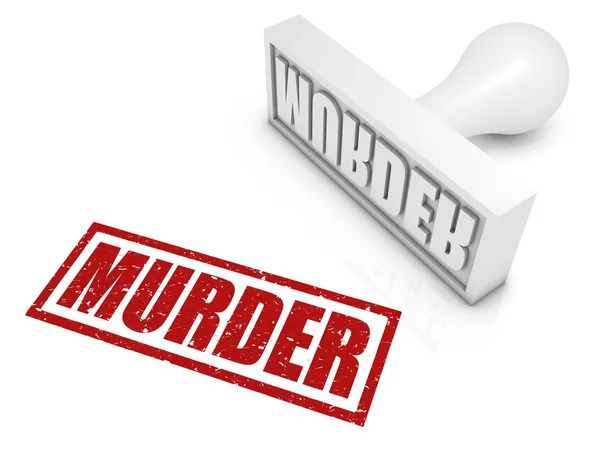 Murder Rubber Stamp — Stock Photo, Image