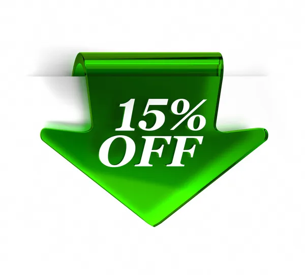 Fifteen Percent Off — Stock Photo, Image