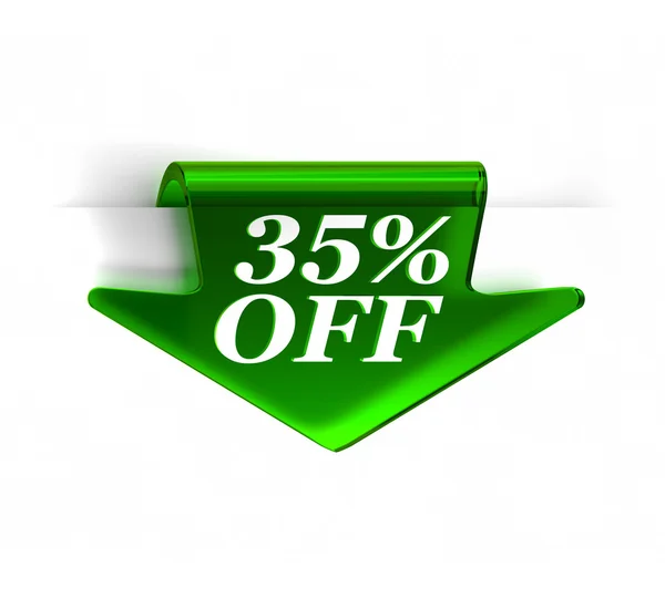 Thirty Five Percent Off — Stock Photo, Image