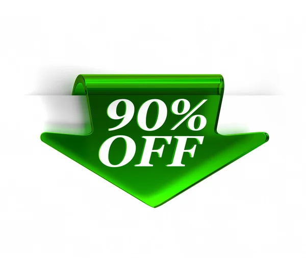 Ninety Percent Off — Stock Photo, Image