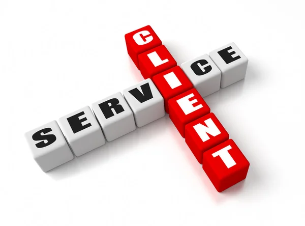 Client-service — Stockfoto