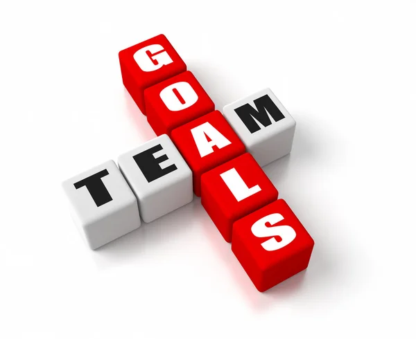 Team Goals Red — Stock Photo, Image