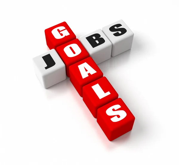Goals Jobs Red — Stock Photo, Image
