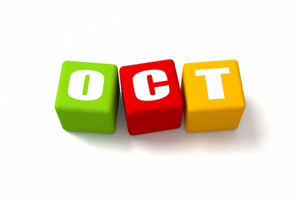 October Colored Cubes — Stock Photo, Image