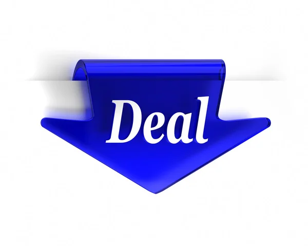 Blue Deal Arrow — Stock Photo, Image