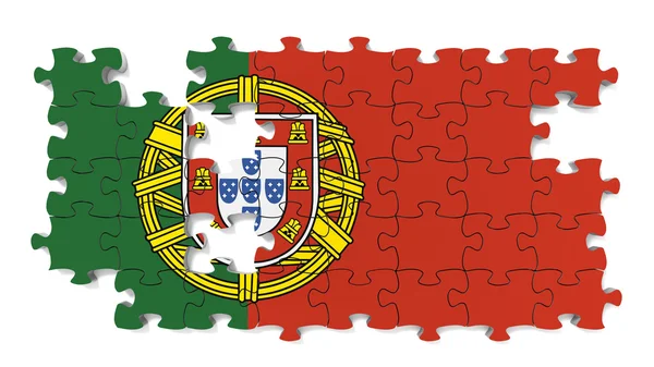 Portugál nemzeti zászló — Stock Fotó