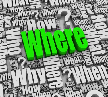 Where? clipart