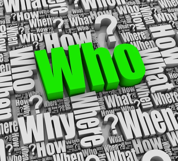 Who? — Stock Photo, Image