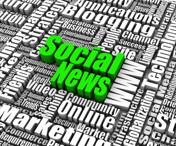 Noticias sociales — Foto de Stock