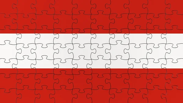 Austriackiej flagi narodowej — Zdjęcie stockowe