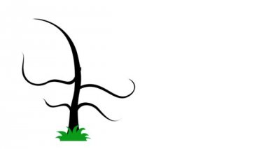 pek çok kırmızı kalpler ile sanatsal ağacı