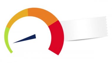 bir arabanın artan hız göstergesi