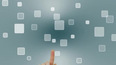 sanal düğmesine basarak el