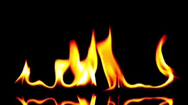 Fire blowing out from colorful to black and white — Stock Video