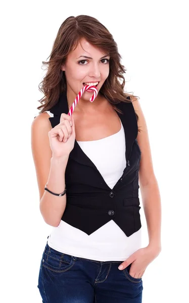 Sexy lollypop girl — Stock Photo, Image