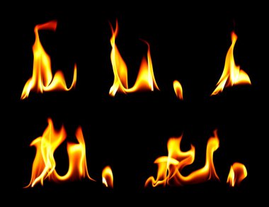 ateş ve alev anları