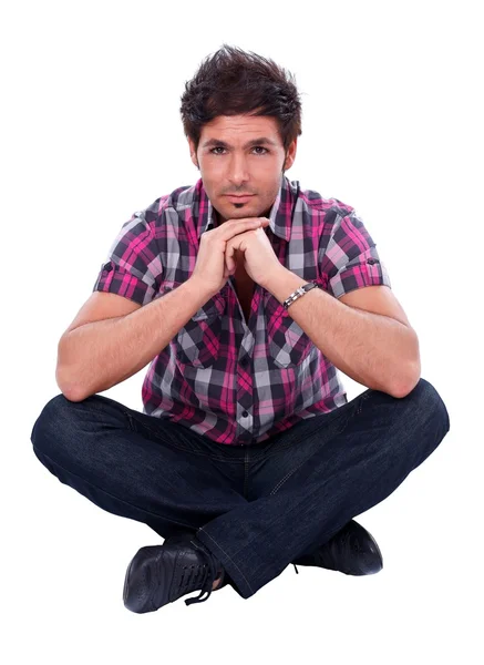 Handsome guy posing to camera — Stock Photo, Image