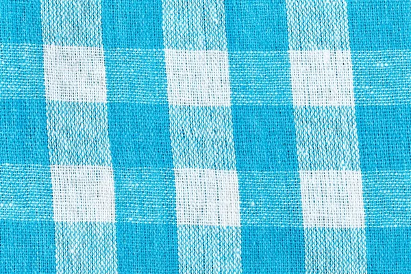 Blue checkered canvas as background — Stock Photo, Image