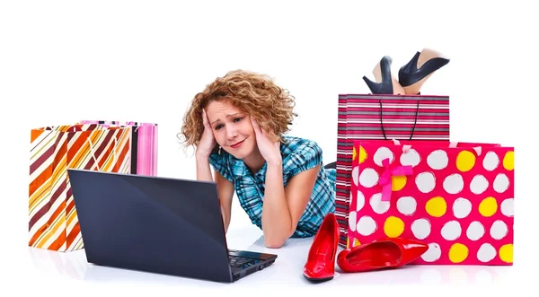 Tired of shopping — Stock Photo, Image