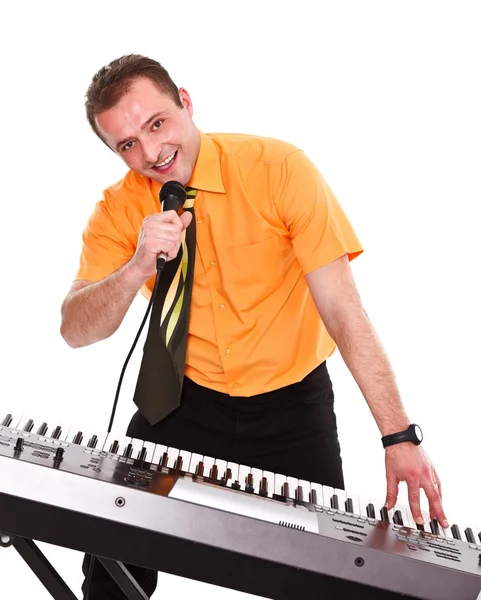 Musician in action — Stock Photo, Image