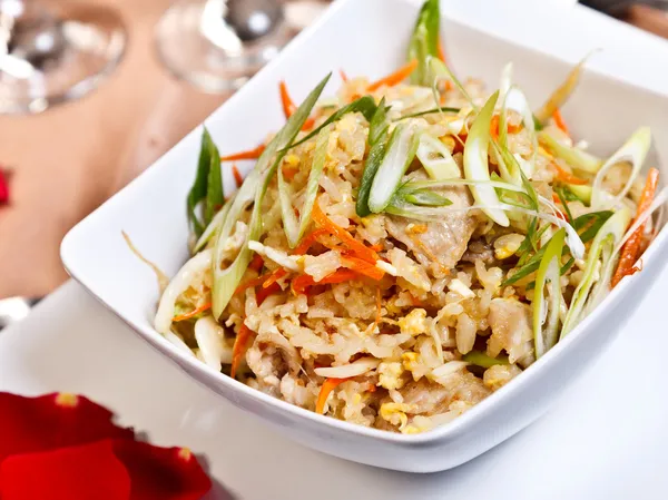 Asian food - Pork fried rice, side order — Stock Photo, Image