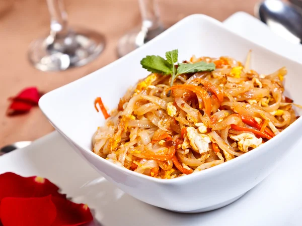 Indian side order food - Phad thai gung — Stock Photo, Image