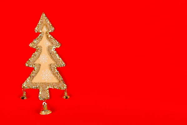 Golden Christmas decoration — Stock Photo, Image